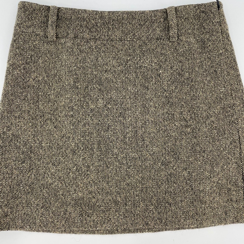 Polo Ralph Lauren Womens 2 Tweed Mini Skirt Brown Academia Preppy A Line - Picture 8 of 8